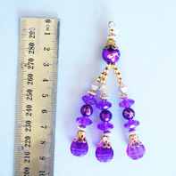 purple and gold blingsal pack of 6